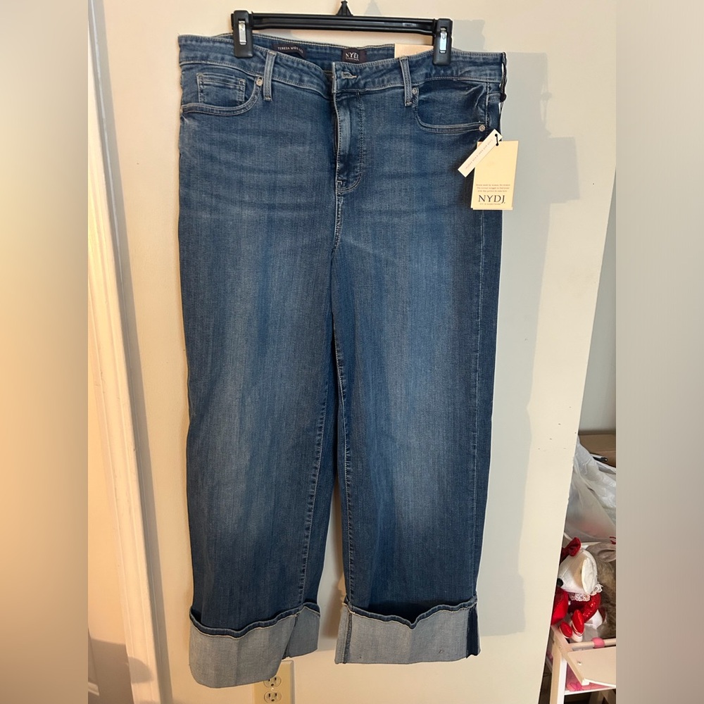 NYDJ Boyfriend Jeans in Medium Blue Wash